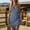 Blue, variant on Ovbmpzd Mini Summer Dresses for Women Blue A-Line Western Solid Dresses Sleeveless Casual V-Neck Dresses Womens Dresses,M