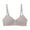 Gray, variant on 2PC Bras for Women's Push-Up Women's Leopard-Print Front Buckles Underwear No Steel Close Bra