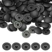 Uxcell Screw Caps Covers, Plastic Self Tapping Hole Cap Covers Dust Proof Sticker Waterproof for Cabinet Black