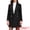 Black, variant on DARING DIVA Women's Double Breasted Shawl Collar Long Coat With Pockets XS Black
