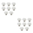 thumbnail image 4 of ZheElen Decorative And Easy-to-install Flower Pulls Knobs For Unique Touch Wide Range white 2Set, 4 of 6