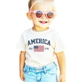 thumbnail image 4 of America Est 1776 Patriotic Shirt for Men Women Kids Family Matching 4th of July American Flag Tee Natural Shirt Youth Large, 4 of 7