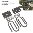 thumbnail image 4 of Trailer U Bolt Kit, 22PCS Leaf Spring Axle U Bolt 5 1/2in Long Hot Dipped Galvanized  for 3500lbs 2 3/8in Round Axle, 4 of 7