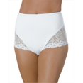 thumbnail image 1 of Hanes X054 Bali Moderate Control Lace Leg Brief 2-Pack Medium 2 White, 1 of 4