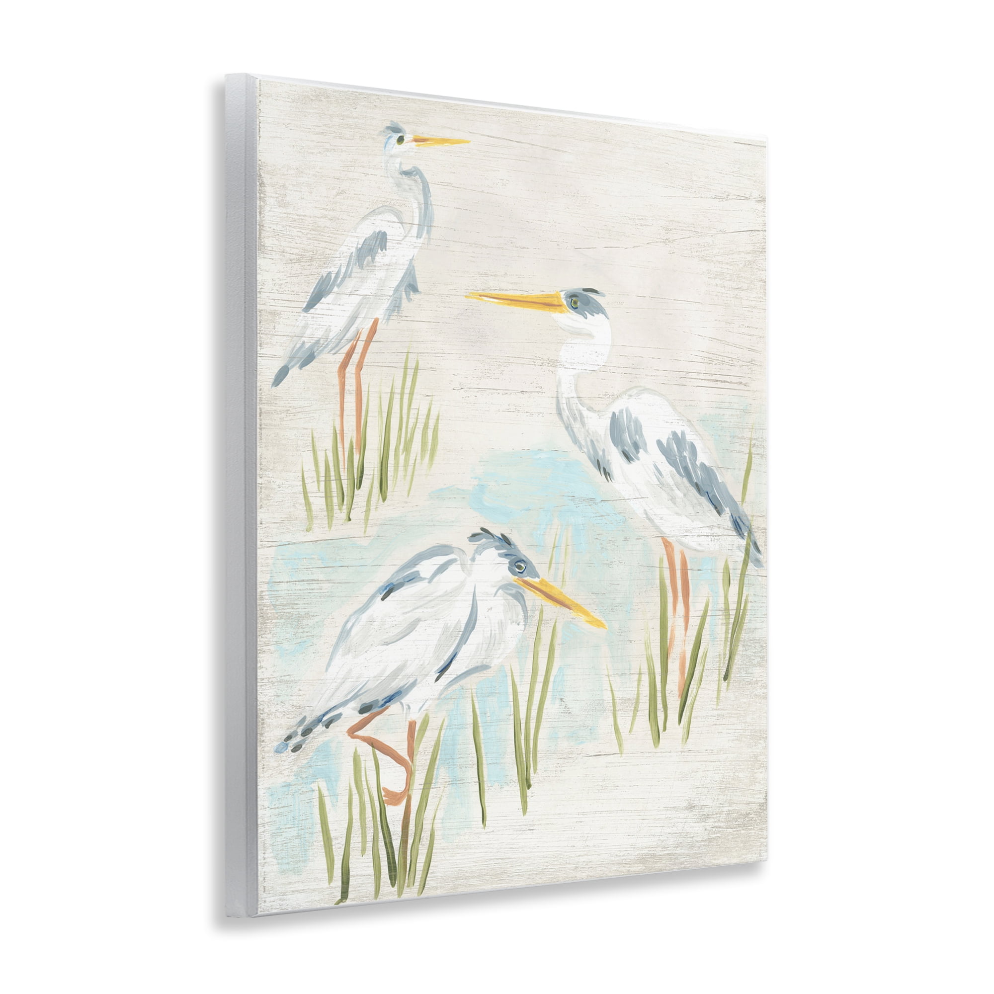 Stupell Industries Rustic Lake Birds Animals & Insects Painting Unframed Art Print Wall Art, 11 x 14