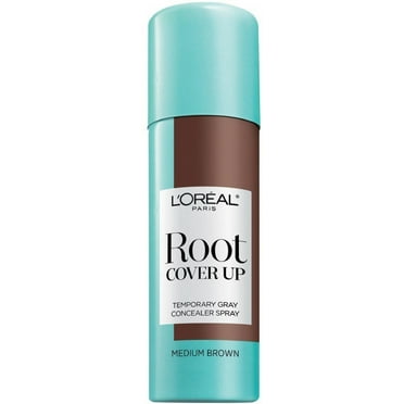 L'Oreal Paris Root Cover Up Temporary Gray Concealer Spray, Medium Brown 2 oz (Pack of 4)