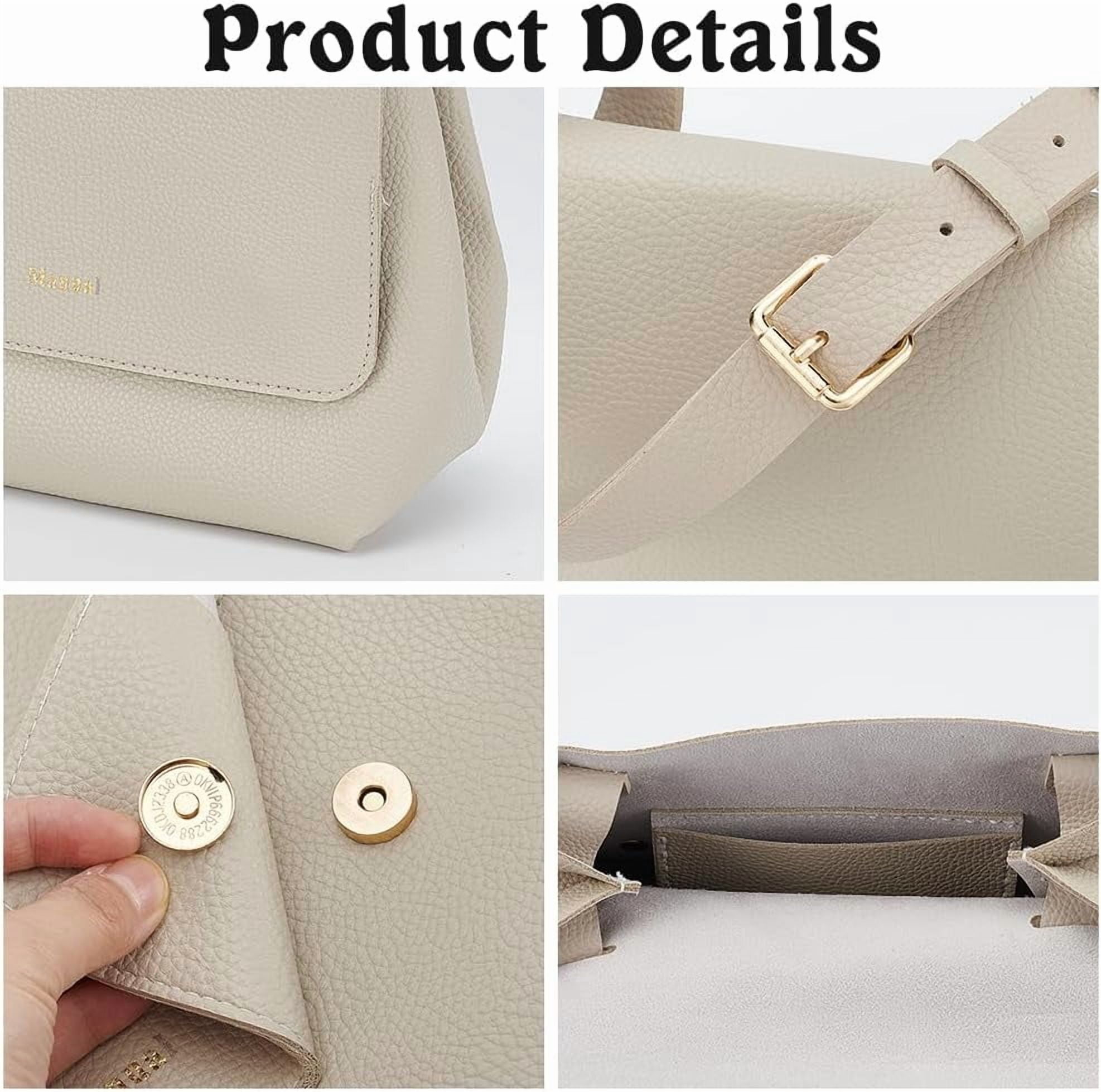 Colorful DIY Imitation Leather Shoulder Bag Sewing Set Women's Crossbody Handbag Making Kits Imitation Leather Handmade Satchel Handbag Making Kit for Handmade Craft Bag Making Accessories White