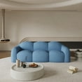 thumbnail image 3 of Sdorens Cloud Sofa Oversized Curved Couch,Lazy Sofa Round Floor Sofas,Cloud Memory Foam Couches for Living Room,Apartment,Small Spaces(No Assembly,Blue), 3 of 16