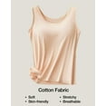 thumbnail image 6 of Women's Regular Size Vest with Built-In Bra, Featuring Comfortable And Breathable Shaping Tops That Can Be Worn As Outerwear And Underwear With Wider Strap Skin XL, 6 of 8