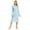 Blue, variant on Women's Polka Dot Nightgown Long Sleeve Button Up Nightshirt Over Knee Length Nightdress Casual Soft Sleep Dress Loungewear, S-2XL