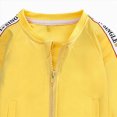 thumbnail image 6 of Toddler Baby Girls Clothes 9 12 18 24 Months 2T 3T Fall Winter Clothes Baby Crewneck Sweatshirts Pants Set Long Sleeve Girls Outfits Jacket Set Yellow Size 3-6 Months, 6 of 6