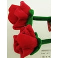 thumbnail image 5 of Plush Bendable Roses Valentine Gift Valentines Day  Lot of two Pink, 5 of 6