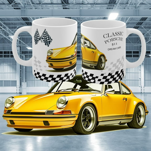 11 oz Super Car 911 GT Ceramic Coffee Mug