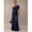 Navy Blue-L, variant on Blue One-Shoulder Ruched Maxi Evening Gown Formal Dress