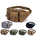 thumbnail image 1 of Riñonera táctica impermeable de gran capacidad para deportes al aire libre para hombre, estilo militar, para ciclismo, viajes, correr, multifuncional, 1 of 5