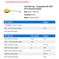 thumbnail image 2 of Fuel Tank Cap - Compatible with 2007 - 2013 Chevy Impala 2008 2009 2010 2011 2012, 2 of 2