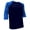 Black and Royal Blue, variant on Big and Tall Mens Raglan Baseball Shirts - RCQS