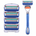 thumbnail image 2 of Universal Five-layer Blade Manual Razor Blade, Men's Razor, Old-fashioned Beard Blade 5-blade Razor Holder-ZJKDGJKJ, 2 of 4