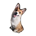 thumbnail image 3 of Almohada de felpa de imitación para niños, juguetes de acompañamiento, muñecos de peluche bonitos, animales, almohada, muñeco abrazable para sofá, Corgi, 3 of 8