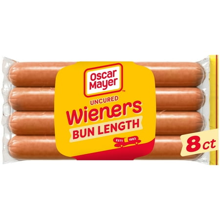 Oscar Mayer Uncured Bun-Length Wieners Hot Dogs, 8 ct. Pack