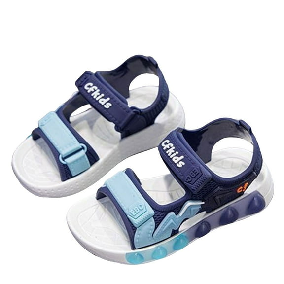 Mepaouo Summer Water Shoes Boys Girls Non Slip Sport Sandals Open Toe Kids Toddlers Flat Sandal