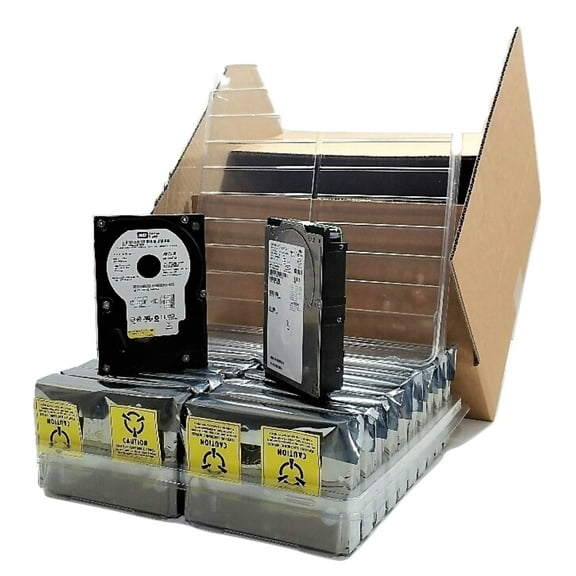 3.5" Standard Hard Disk Hard Drives --- 20-COUNT CLAMSHELL Shipping  Storage Box Container KIT -- Multi-Kit Package LOT (TSS-HDDBX35NT20-CLM)