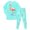 Mint Green, variant on eczipvz Girls Dinosaur Pajamas Long Sleeve Unicorn Sleepwear Pajama Cute Princess Pjs for Toddler Clothes Pink,6-7 Years