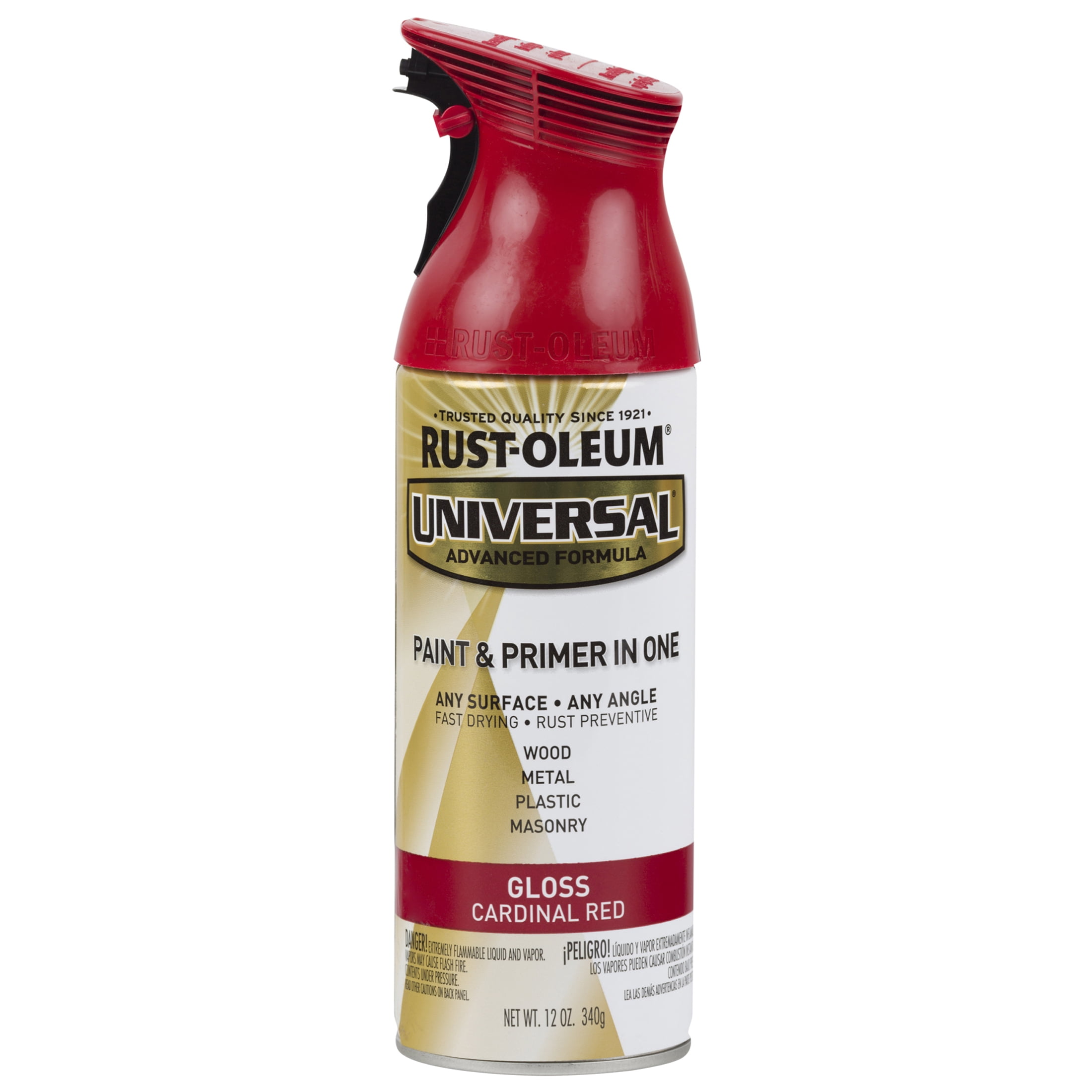 6 Pack, Cardinal Red, Rust-Oleum Universal All Surface Interior/Exterior Gloss Spray Paint-245211, 12 oz