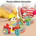 thumbnail image 3 of Cool Light Dynamic Music Electric Tricycle Toy, 360 Rotation Removable Trike Musical Toy with For Baby Toddlers, 3 of 7
