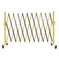 thumbnail image 4 of Mobile Barricade Gate with Casters, Aluminium Portable Expansion Flexible Fence Barricade Safety Barrier 11* 3.38 ft Yellow, 4 of 9