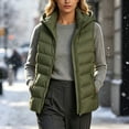 thumbnail image 3 of Women's Cropped Puffer Vest winter Lightweight Quilted Jacket Vest Sleeveless Stand Collar Zipper Coats with Pockets, 3 of 7