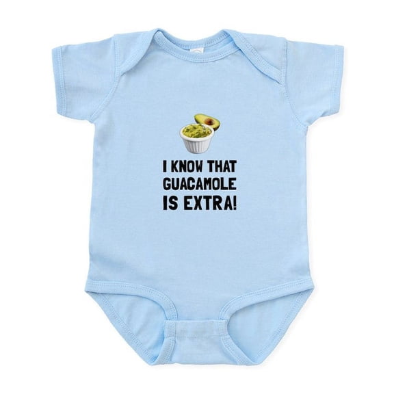 CafePress - Guacamole Is Extra Body Suit - Baby Light Bodysuit, Size Newborn - 24 Months