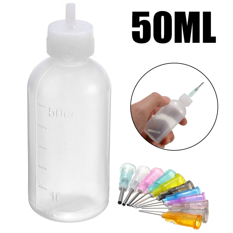 50ml Needle Tip Dispenser Squeeze Bottle, Solder Liquid Flux Dispensing