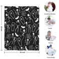 thumbnail image 4 of Halloween Skeleton Coffin Pattern Blanket,Comfortable Soft Lamb Wool Throw Blanket,All Season,Warm Lightweight Blankets for Sofa Bed Couch Living Room Chair,30"x40", 4 of 4