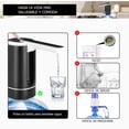 thumbnail image 5 of Dispensador Eléctrico De Agua Usb Para Garrafón 19l Portátil Negro, 5 of 5