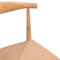 thumbnail image 4 of Pemberly Row Contemporary Wood Papercord Dining Chair in Natural, 4 of 6