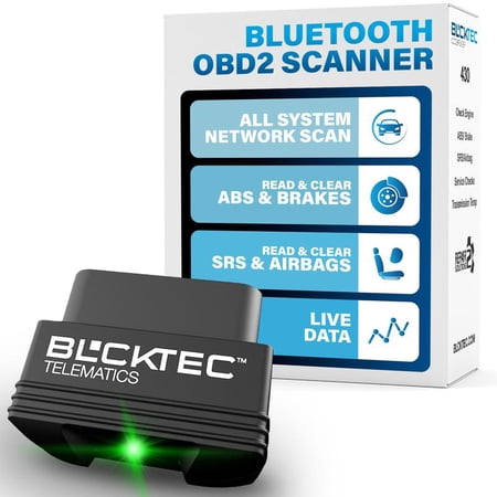 FathersDayGift | BLCKTEC 430 Car Code Reader - OBD2 Scanner Diagnostic Tool - Fix Check Engine Light Issues, ABS, SRS, TPMS & More - Enhanced Universal OBDII Tool