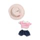 thumbnail image 4 of Ropa para muñecas de 6 pulgadas Hugo azul con sombrero y pantalones, 4 of 9