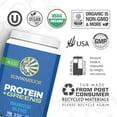 thumbnail image 7 of Sunwarrior Warrior Blend Greens Vegan Protein Powder, Unflavored, 750g (30 Servings), 7 of 7