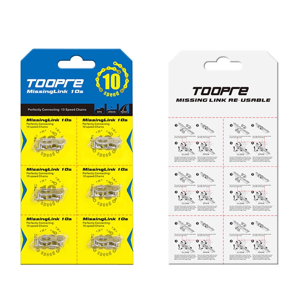 6 Pairs Bicycle Chain Link Connector MTB Road Bike Quick Master Links