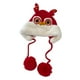 thumbnail image 5 of Sombrero de danza del león chino con dibujos animados para esquiar, accesorio para la cabeza para niños, niñas y niños. rojo, 5 of 9