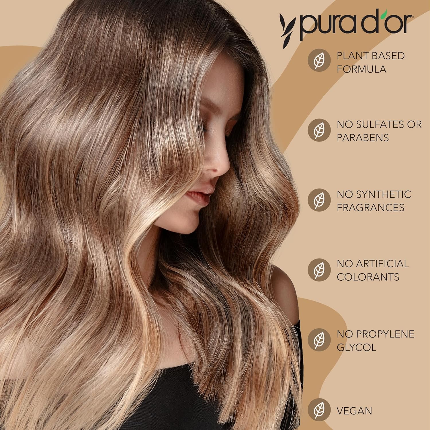PURA D'OR Clinically Formulated Professional Grade Biotin Conditioner 16 Fl Oz
