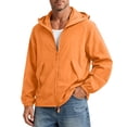 thumbnail image 3 of DYTTDG Men's Lightweight Sun Protection Hooded Jacket, Full Zip Breathable Solid Color Windbreaker with Pockets for Hiking & Outdoor Sports, 3 of 7