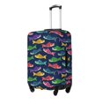 thumbnail image 2 of Fotbe Colorful Carp Streamer 1 Luggage Cover Protector,Suitcase Protector,Scratch and Dirt Resistant,Fits 18-32 Inch Luggage-Medium, 2 of 9