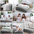 thumbnail image 6 of Grey Ombre Bedding 3 Piece Duvet Cover Set Twin Size, Modern Abstract Art Ocean Oil Painting Soft Microfiber Comforter Cover with Zipper Closure & Pillowcases, Wrinkle & FadeResistant Quilt Cover, 6 of 9