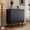 Black, variant on Homhum Wave Accent Cabinet with Storage, 2 Doors Sideboard Buffet, Modern Fluted Cabinet, Brown