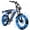 Blue, variant on ESKUTE V300 Electric Dirt Bike for Adults & Teens, 48V 41.6Ah Removable Battery, 30+MPH 1500W Motor, NFC Unlock, 20" x 4.0" Fat Tires, 7-Speed Black, UL2849