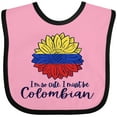 thumbnail image 3 of Inktastic I'm So Cute, I Must Be Colombian Sunflower Boys or Girls Baby Bib, 3 of 4