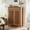 Brown, variant on Finmind 5-Tier Shoe Cabinet with Drawer, Freestanding Wooden Shoe Cabinet with Louvered Doors and Adjustable Shelves, Brown