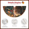 thumbnail image 3 of Rateoe Sunshine Butterfly Flower Bear Pattern Christmas Tree Skirt with Ties , Christmas Tree Decorations, Farmhouse Christmas Decor Xmas Holiday Decorations-30", 3 of 6